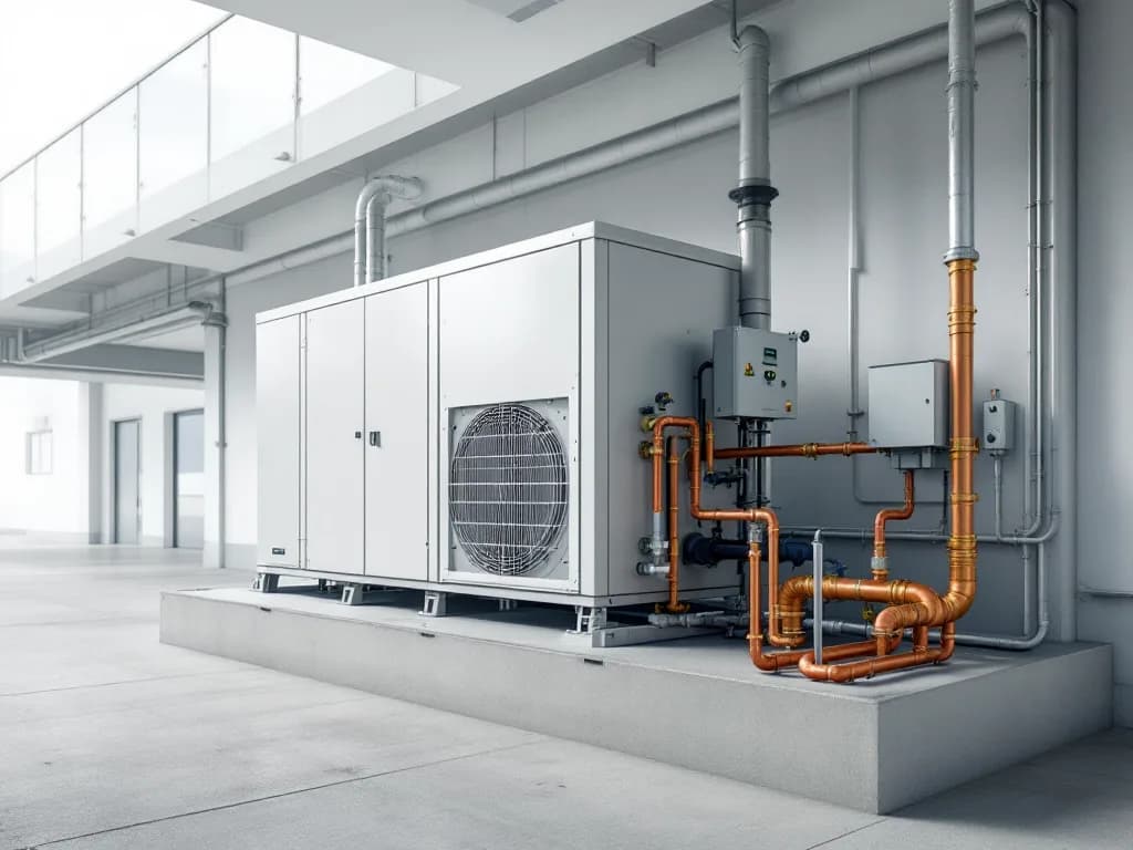 Sala técnica de refrigeración industrial — imagen ilustrativa